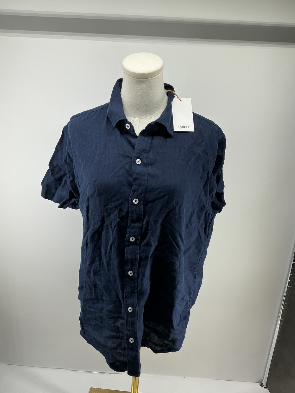 100% European Linen Relaxed Short Sleeve Shirt